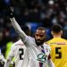 Lyon’s French forward Alexandre Lacazette celebrates after scoring a goal during the French Cup round of 32 football match between Chambery Savoie Football and Olympique Lyonnais (OL) at the Groupama Stadium in Decines-Charpieu on January 21, 2023. (Photo by OLIVIER CHASSIGNOLE / AFP)