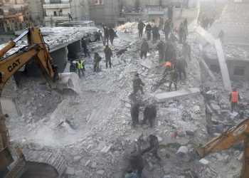 10 killed in building collapse in Syria’s second city