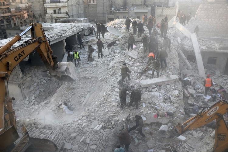 10 killed in building collapse in Syria’s second city