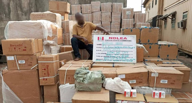 Two suspected Kingpins Arrested, Over N5billion Opioids Seized In Lagos Warehouse