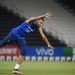 France’s forward Kylian Mbappe takes part in a training session at the Jassim-bin-Hamad Stadium in Doha on November 20, 2022, ahead of the Qatar 2022 World Cup football tournament. (Photo by FRANCK FIFE / AFP)