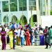 Residents of Federal Capital Territory (FCT) in a queue to collect their PVCs at INEC office in Abuja… . PHOTO: LUCY LADIDI ATEKO