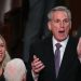 WASHINGTON, DC – JANUARY 04: House Republican leader Kevin McCarthy (R-CA) reacts during a vote to adjourn following a day of votes for the new Speaker of the House at the U.S. Capitol on January 04, 2023 in Washington, DC. The House of Representatives is attempting to elect the next Speaker after House after McCarthy failed to earn more than 218 votes on six ballots over two days, the first time in 100 years that the Speaker was not elected on the first ballot. Win McNamee/Getty Images/AFP (Photo by WIN MCNAMEE / GETTY IMAGES NORTH AMERICA / Getty Images via AFP)