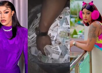 “How can someone be this wicked?” – Actress, Angela Okorie cries out over video of discarded PVCs found in Anambra state (watch)