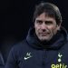 Tottenham Hotspur’s Italian head coach Antonio Conte arrives for the English Premier League football match between Fulham and Tottenham Hotspur at Craven Cottage in London on January 23, 2023. (Photo by ADRIAN DENNIS / AFP) /