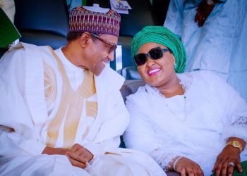 President Muhammadu Buhari and wife, Aisha