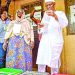 El-Rufai with a ballot paper at the polling centre