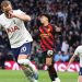 Tottenham Hotspur’s English striker Harry Kane celebrates after scoring his team first goal during the English Premier League football match between Tottenham Hotspur and Manchester City at Tottenham Hotspur Stadium in London, on February 5, 2023. (Photo by ADRIAN DENNIS / AFP)