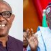 A photo combination of LP candidate, Peter Obi and his APC counterpart, Bola Tinubu.