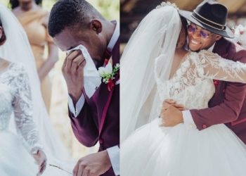 “There’s nothing embarrassing about a man crying, you are the one with the problem” – Solomon Buchi slams trolls that were disappointed he cried on his wedding day