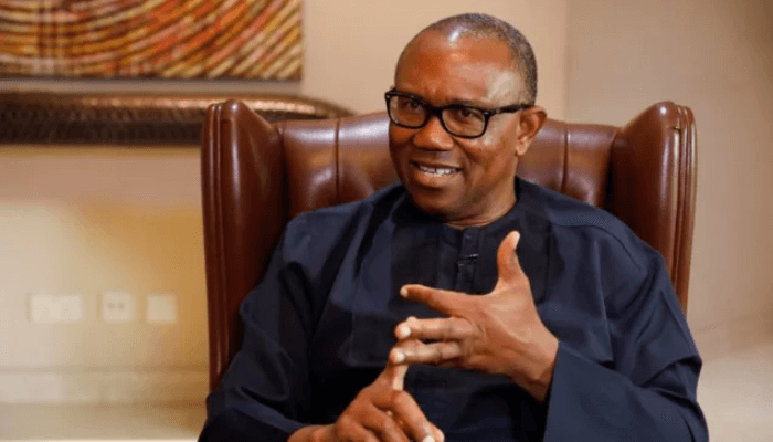 “Is this a sign?” – Nigerians react as fire destroys everything inside a shop except Peter Obi’s portrait (video)