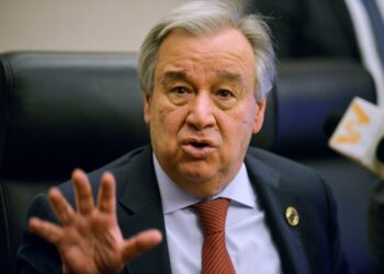 (FILES) UN Secretary-General Antonio Guterres (Photo by MICHAEL TEWELDE / AFP)