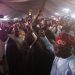 Ruling party candidate Bola Tinubu, acknowledges supporters in Abuja on March 1, 2023 during celebrations at his campaign headquarters.(Photo by Kola SULAIMON / AFP)