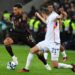 Germany’s midfielder Felix Nmecha (L) and Belgium’s defender Timothy Castagne vie for the ball during the international friendly football match Germany v Belgium in Cologne, western Germany, on March 28, 2023. (Photo by UWE KRAFT / AFP)