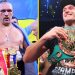 Oleksandr Usyk (left) and Tyson Fury