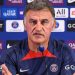 Paris-Saint-Germain (PSG) head coach Christophe Galtier. (Photo by Bertrand GUAY / AFP)