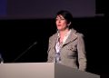 Ghislaine Maxwell speaks at the Arctic Circle Forum in Reykjavik, Iceland October 2013. The Arctic Circle/Handout via REUTERS THIS IMAGE HAS BEEN SUPPLIED BY A THIRD PARTY. MANDATORY CREDIT. NO RESALES. NO ARCHIVES.