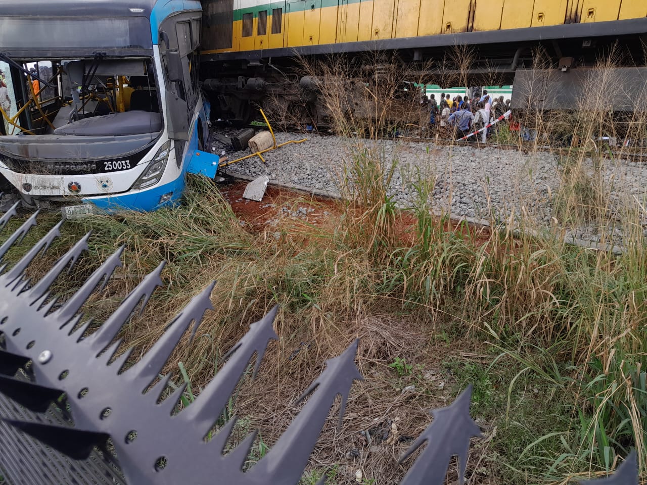 Two confirmed dead in train collision with Lagos staff bus