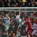 Liverpool’s Dutch defender Virgil van Dijk (R) heads at goal before scoring from the rebounded save during the English Premier League football match between Liverpool and Wolverhampton at Anfield in Liverpool, north west England on March 1, 2023. (Photo by Paul ELLIS / AFP)