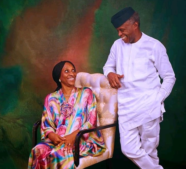 “Gentle as a dove” – VP Yemi Osinbajo’s wife celebrates him as he turns 66