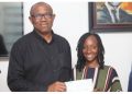 Peter Obi with Sophia Emmanuel. Photo: Peter Obi/Facebook