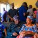 Lagos State governor Babajide Sanwo-Olu (2nd right) during a condolence visit to family of one of the victims of Lagos train accident… yesterday