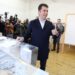 Bulgaria’s former prime minister Kiril Petkov casts his ballot at a polling station during the country’s parliamentary elections in Sofia on April 2, 2023. (Photo by DIMITAR KYOSEMARLIEV / AFP)