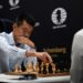 (FILES) Ding Liren became China’s first world chess champion on April 30, 2023 (Photo by Pierre-Philippe MARCOU / AFP)