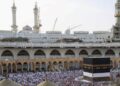 Muslim worshippers gather before the Kaaba at the Grand Mosque in Saudi Arabia’s holy city of Mecca on July 2, 2022. The kingdom prepares to welcome 850,000 Muslims from abroad for the annual hajj after two years during which pilgrims not already in Saudi Arabia were barred because of Covid pandemic restrictions. (Photo by AFP)