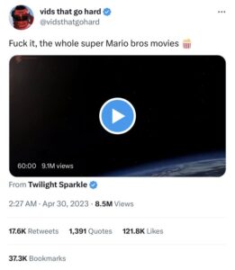 The Entire Super Mario Bros. Movie Keeps Getting Posted To Twitter