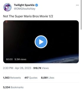 The Entire Super Mario Bros. Movie Keeps Getting Posted To Twitter