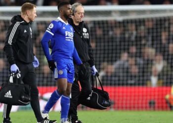 Leicester City’s Kelechi Iheanacho is an injury doubt for Monday’s clash with Everton.