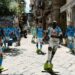 Life-size cardboard cut outs of players have popped up around Naples. PHOTO: NUNZIO RUSSO