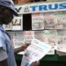 A man looks at a copy of “The Guardian Nigeria” newspaper in Abuja, 20 May 2016 , REUTERS/Afolabi Sotunde