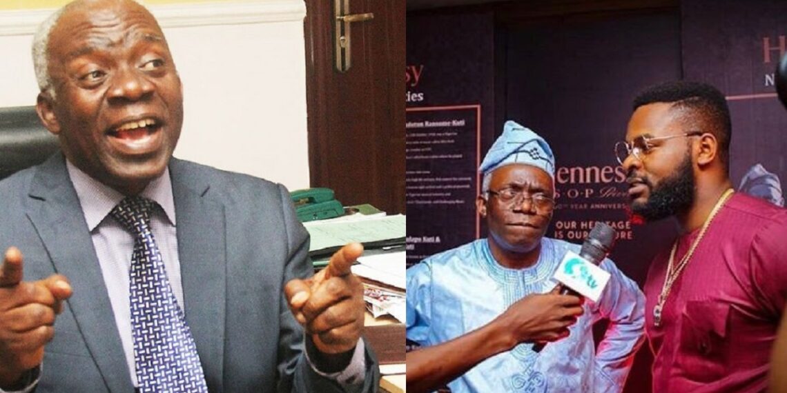 “My son, Falz watched me get arrested during military era” – Femi Falana