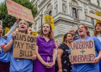 UK Nurses Union says the body is set to commence fresh strike that could run till December. Pix: BBC