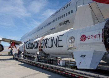 The LauncherOne rocket failed to reach orbit. Pic: Virgin Orbit