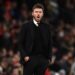 (FILES) Manchester United’s English caretaker manager Michael Carrick gestures on the touchline during the English Premier League football match between Manchester United and Arsenal at Old Trafford in Manchester, north west England, on December 2, 2021. – Former Manchester United star Michael Carrick is aiming to cap his remarkable first season as a manager by leading Middlesbrough into the Premier League. Carrick’s side travel to Coventry for the first leg of the Championship play-off semi-finals on Sunday. (Photo by Oli SCARFF / AFP)