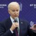 US President Joe Biden speaks during a press conference following the G7 Leaders’ Summit in Hiroshima on May 21, 2023. (Photo by Kiyoshi Ota / POOL / AFP)