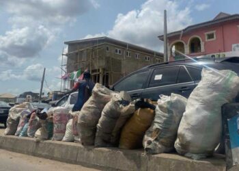 Canoe, Isolo, Lagos on Thursday. PHOTO: ENIOLA DANIEL