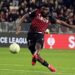 Nice’s Nigerian forward Terem Moffi shoots the ball during the UEFA Europa Conference League Group Last 16 Second leg match between OGC Nice and Sheriff Tiraspol at the Allianz Riviera in Nice. (Photo: AFP)