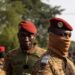 Capitaine Ibrahim Traore, Burkina Faso’s new president, arrives at the ceremony for the 35th anniversary of Thomas Sankaraís assassination, in Ouagadougou, on October 15, 2022. His government has suspended French television news channel, LCI, citing lack of objectivity and credibility in its reporting on the jihadist insurgency in the country. . (Photo by OLYMPIA DE MAISMONT / AFP)