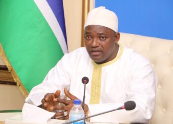 President Adama Barrow. Photo; freedomnewspaper