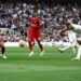 Tottenham Hotspur’s Brazilian striker #09 Richarlison shoots the ball but misses to score during the English Premier League football match between Tottenham Hotspur and Liverpool at Tottenham Hotspur Stadium in London, on September 30, 2023. (Photo by HENRY NICHOLLS / AFP)