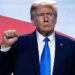 (FILES) Former US President and Republican presidential hopeful Donald Trump gestures after speaking during the Pray Vote Stand summit at the Omni Shoreham hotel in Washington, DC on September 15, 2023. – Former US president Donald Trump said he plans to appear in a New York court on October 2 for the opening of a trial in which he is accused of a years-long scheme to inflate the value of real estate and financial assets. (Photo by ANDREW CABALLERO-REYNOLDS / AFP)