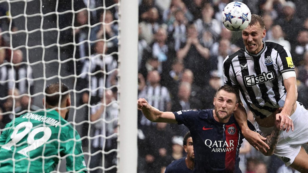 Newcastle thrash PSG on Champions League homecoming