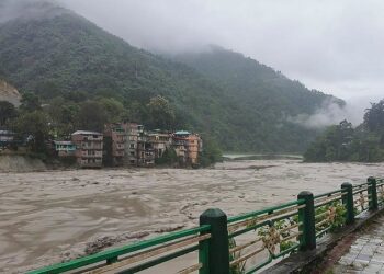 The Indian army said Wednesday that 23 soldiers were missing after a powerful flash flood caused by intense rainfall tore through a valley in the mountainous northeast Sikkim state.(AFP)