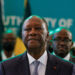 FILE PHOTO: Ivory Coast's President Alassane Ouattara attends the ECOWAS summit to discuss transitional roadmap for Mali, Burkina Faso and Guinea, in Accra, Ghana, July 3, 2022. REUTERS/Francis Kokoroko/File Photo