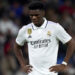 MADRID, SPAIN – FEBRUARY 15: Aurelien Tchouameni of Real Madrid CF reacts during the LaLiga Santander match between Real Madrid CF and Elche CF at Estadio Santiago Bernabeu on February 15, 2023 in Madrid, Spain. (Photo by Diego Souto/Quality Sport Images/Getty Images)