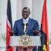 President of Kenya William Ruto delivers a speech during the state visit of the President of Angola Joao Lourenco (not pictured) at the State House in Nairobi, on October 21, 2023. (Photo by LUIS TATO / AFP)